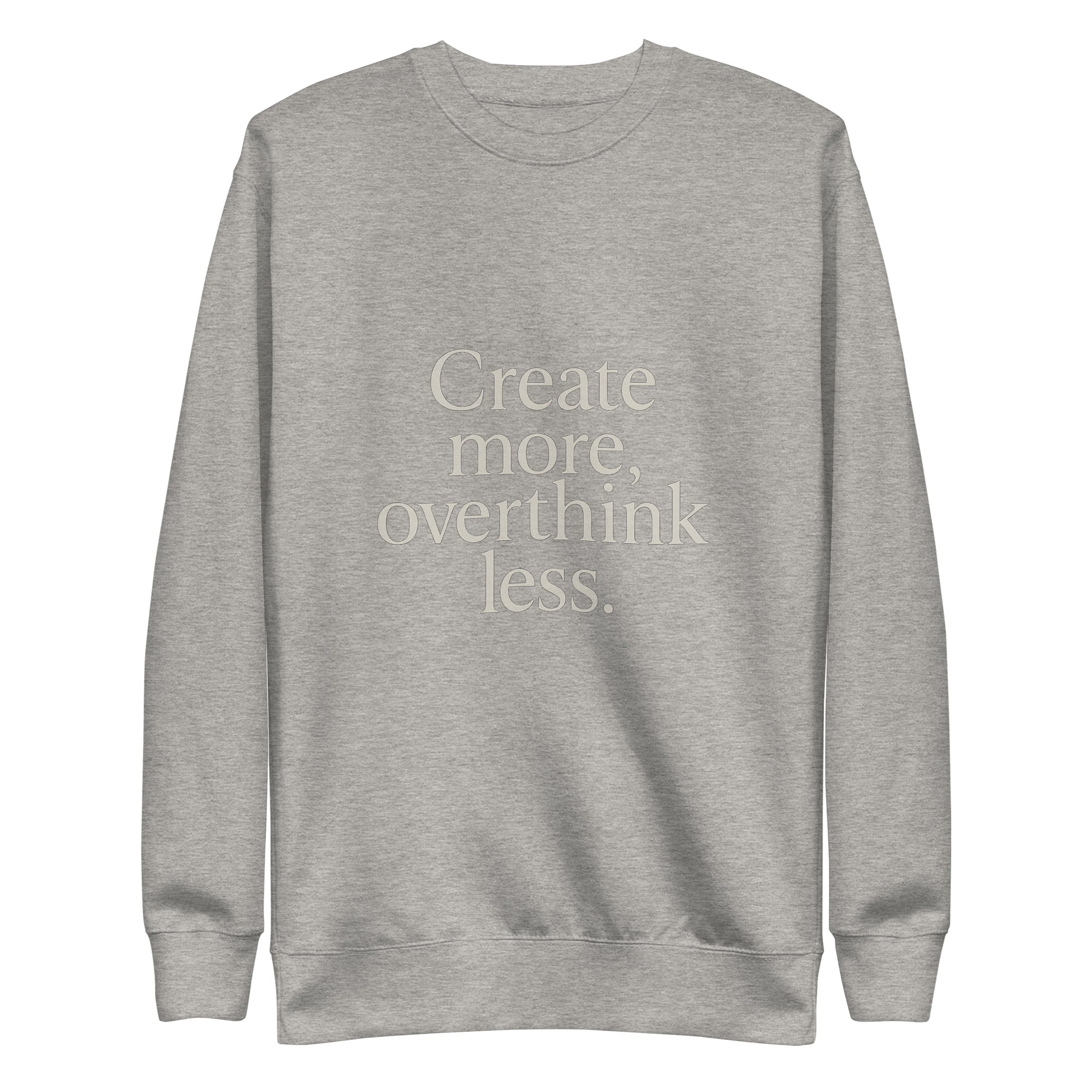 Create more. Overthink less. - Carbon Grey, 2XL image