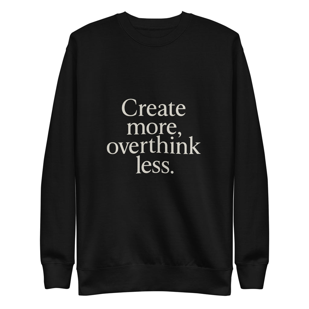 Create more. Overthink less. - Black, 3XL image