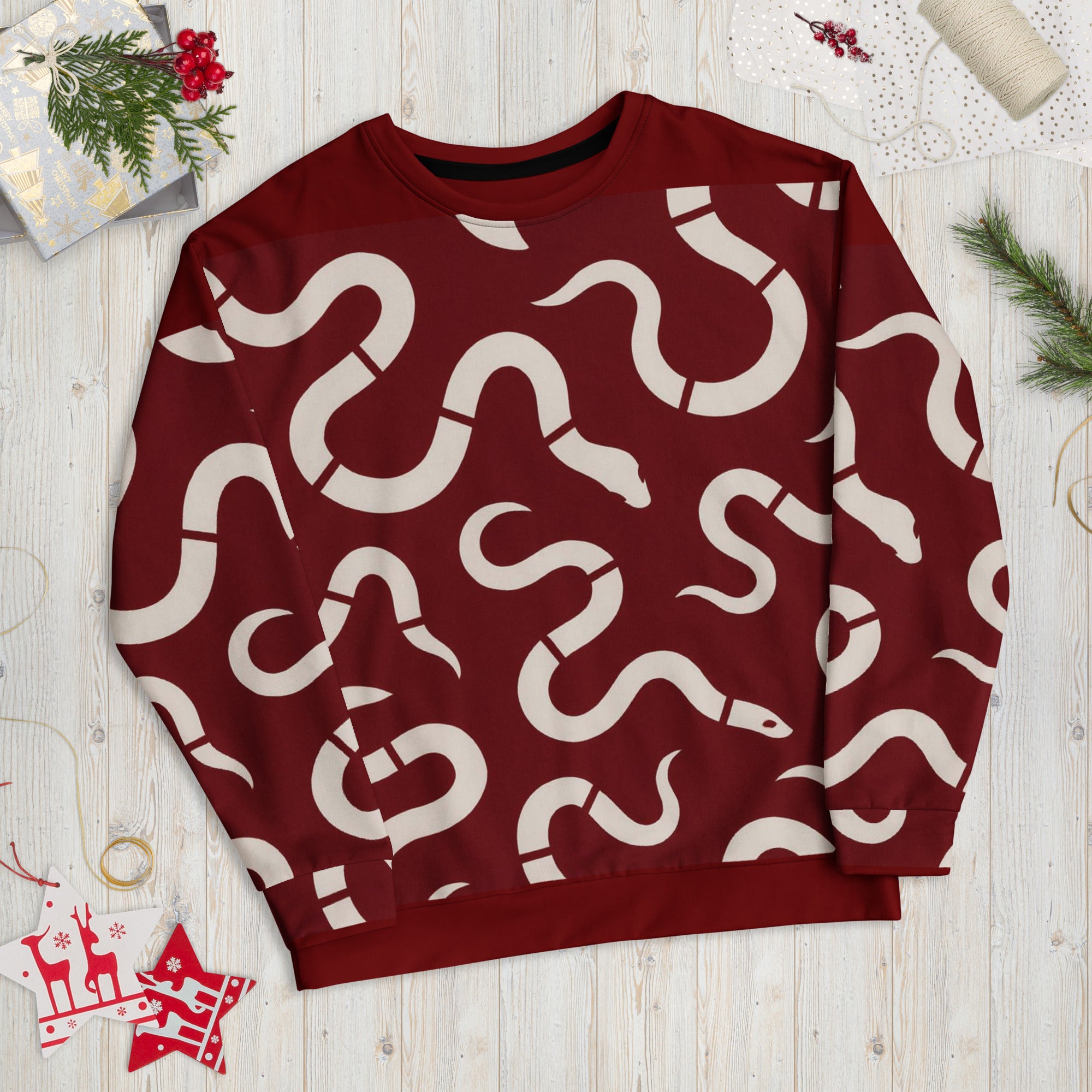 SINNXER Serpent Long Sleeve – Deep Crimson Edition image 1