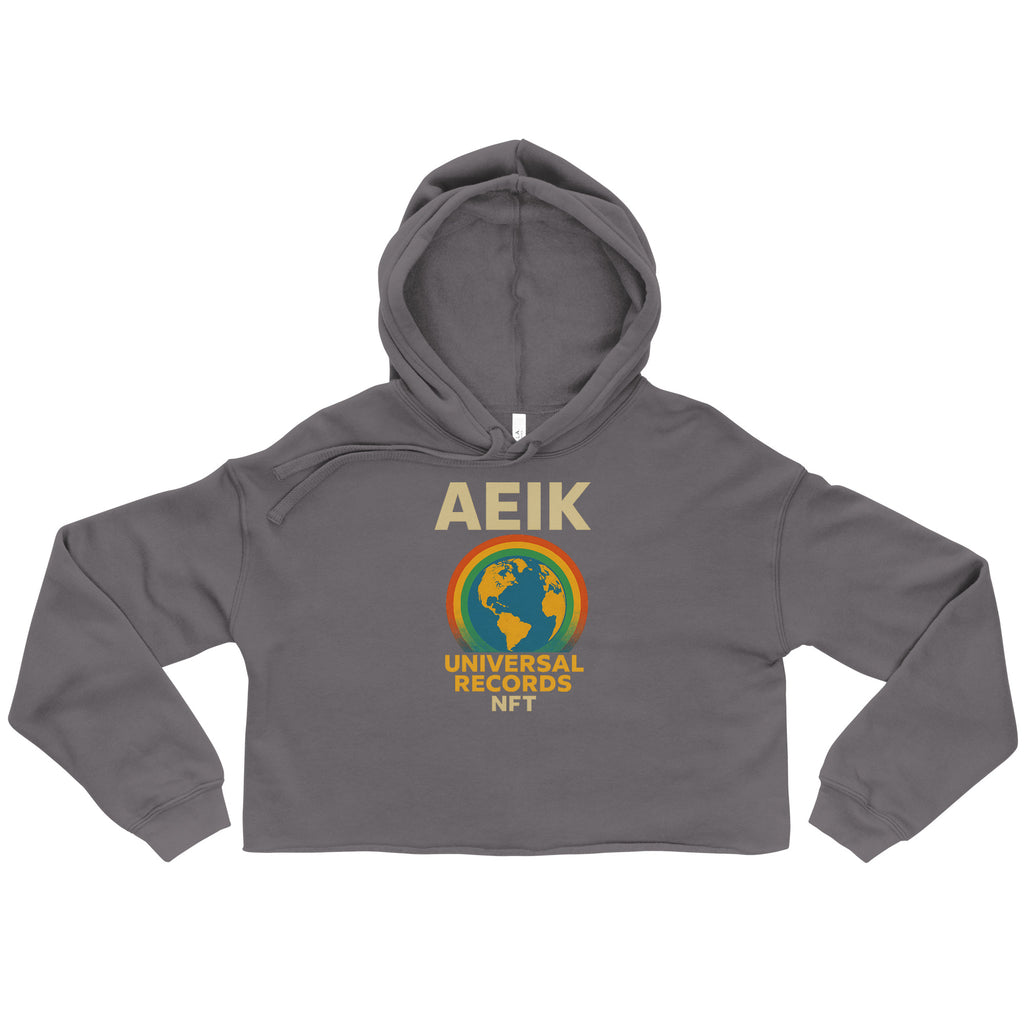 AEIK UNIVERSAL RECORDS NFT Crop Hoodie - Storm, XL image