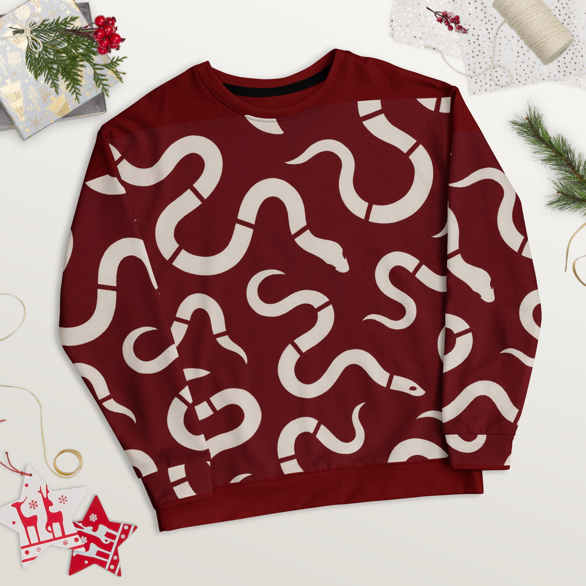 SINNXER Serpent Long Sleeve – Deep Crimson Edition